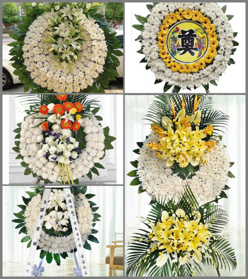 山东青岛胶州市胶北镇杏果庄村花圈速递